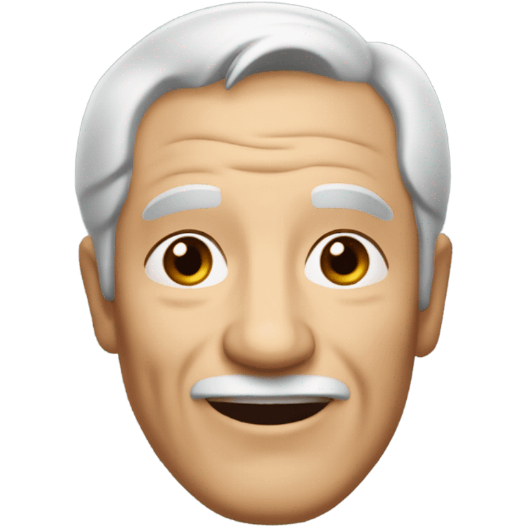 grandpa with black hair emoji