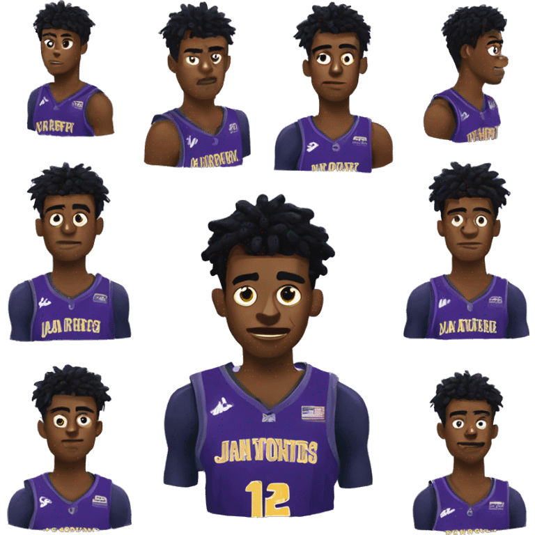 ja morant with purple jersey emoji