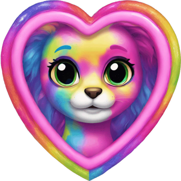 lisa frank heart emoji