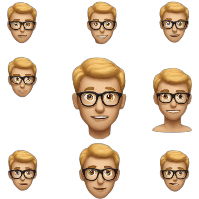 creepy sensual nerd emoji