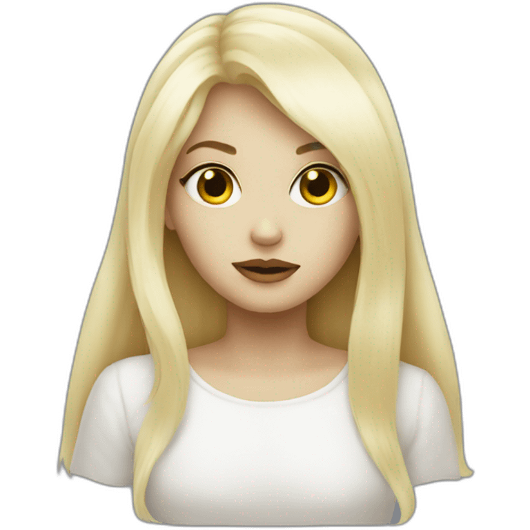 A Blondie ghost girl emoji