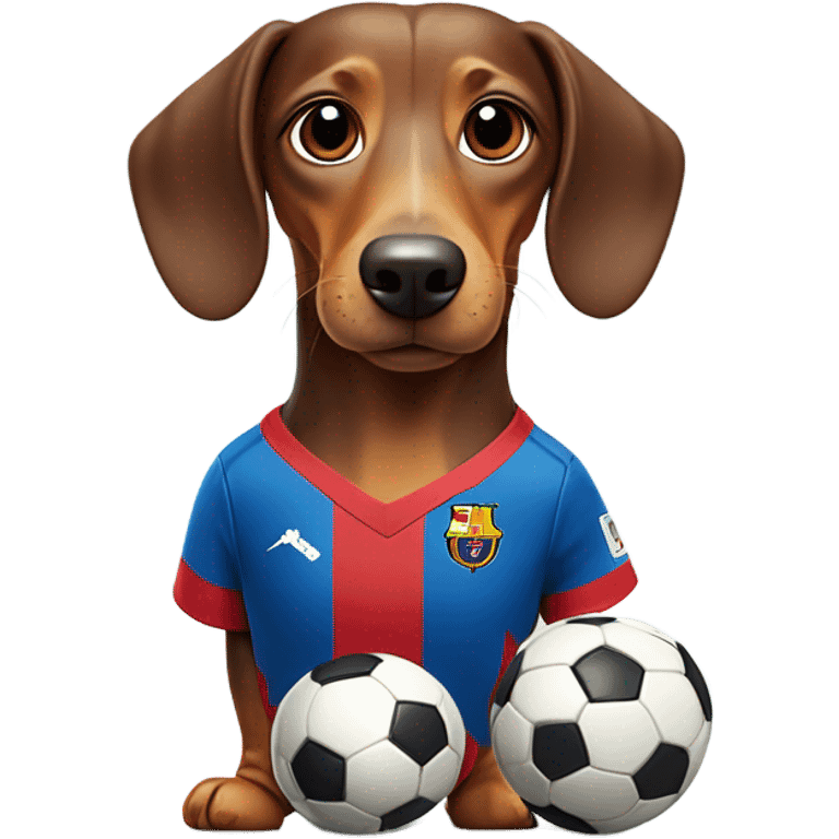 Weiner dog Messi  emoji