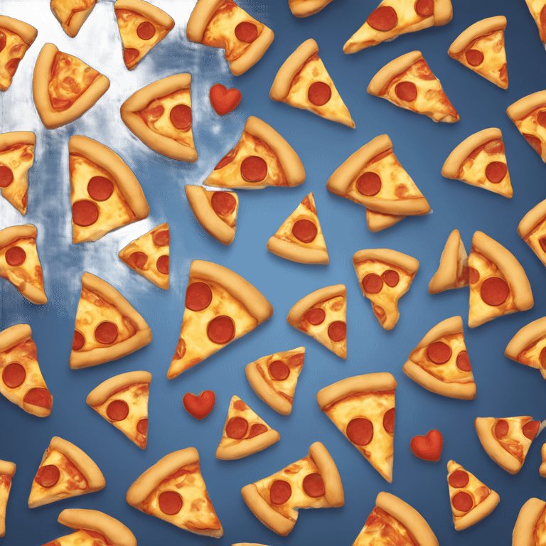 Amor a la pizza emoji