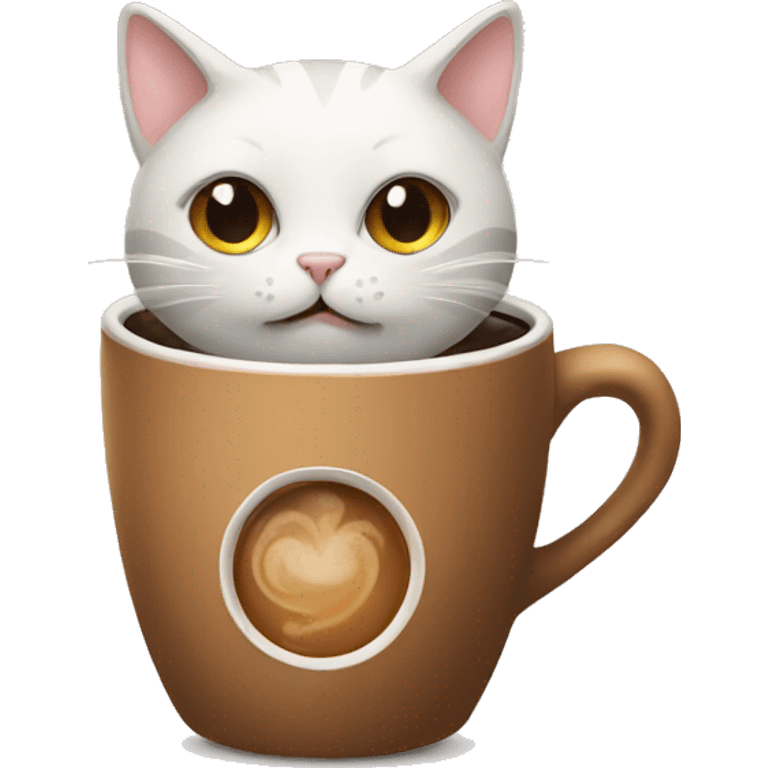 cat with coffee  emoji