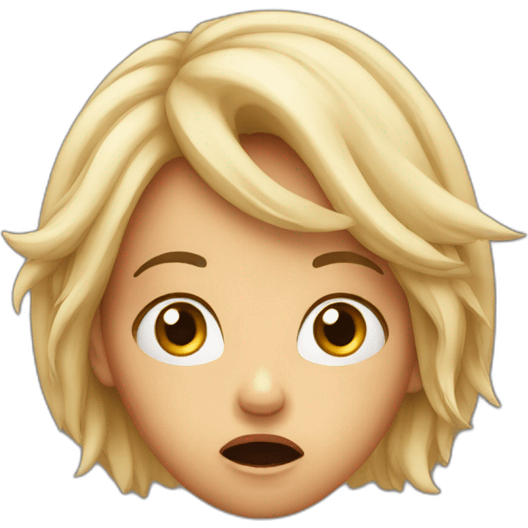 A shocked girl  emoji