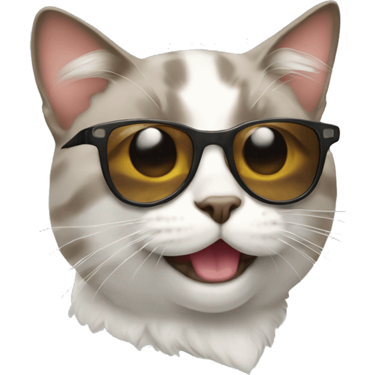 cat with sunglas emoji