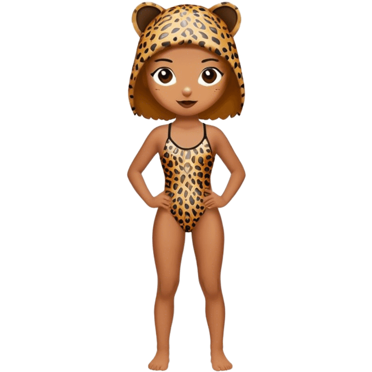 just Leopard swimsuit emoji