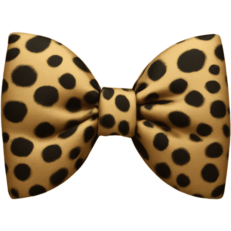 Leopard print bow  emoji