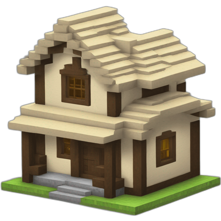 Minecraft house emoji