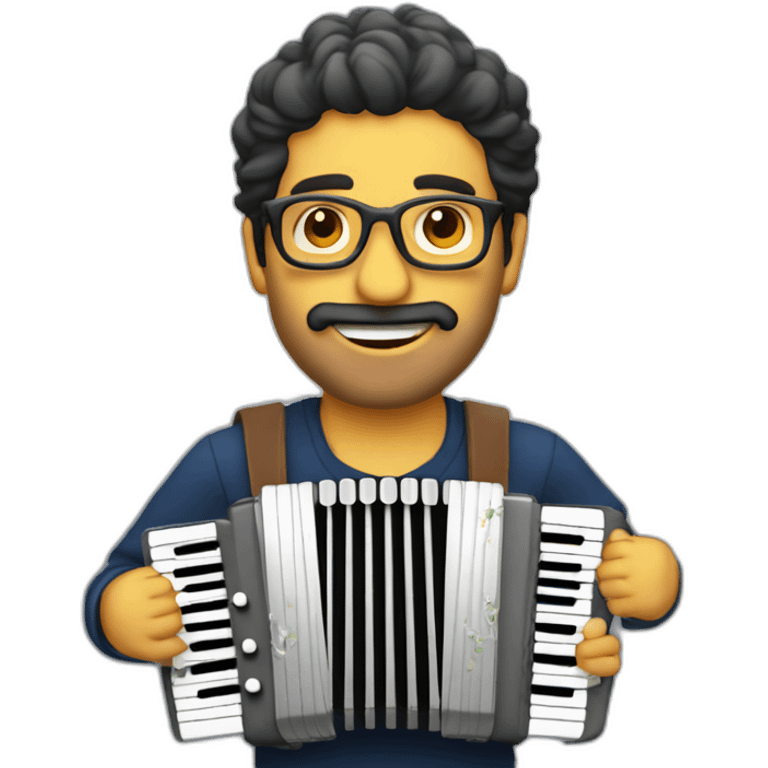 Claudio capeo whith accordéon emoji