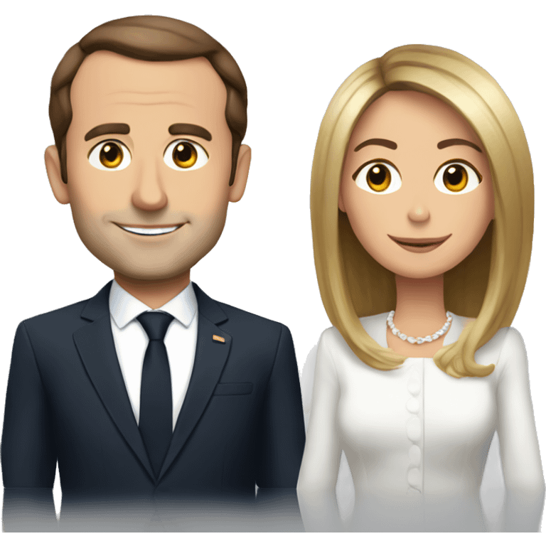 Macron avec brigitte emoji