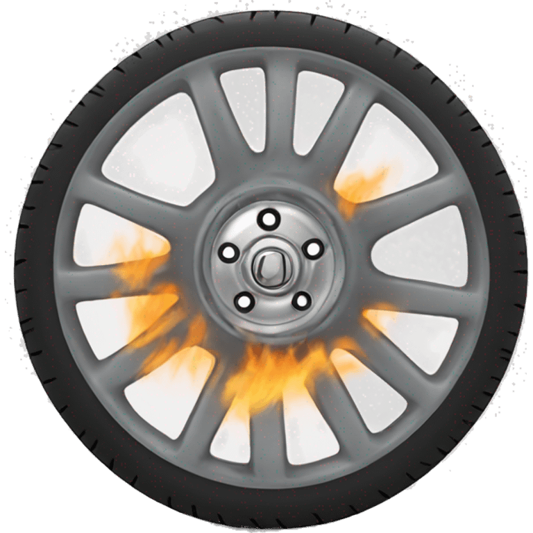 burnout wheel emoji