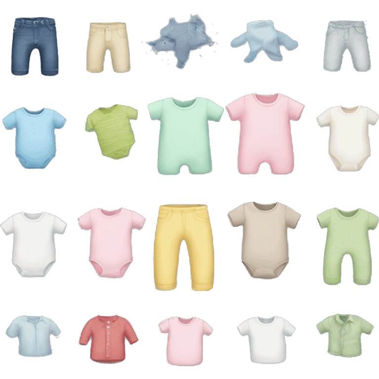 baby clothes ecology emoji