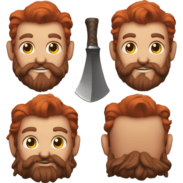 red beard dwarf blacksmith  emoji