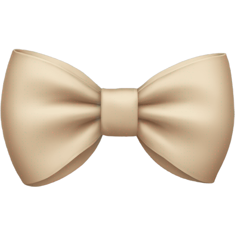 beige bow emoji