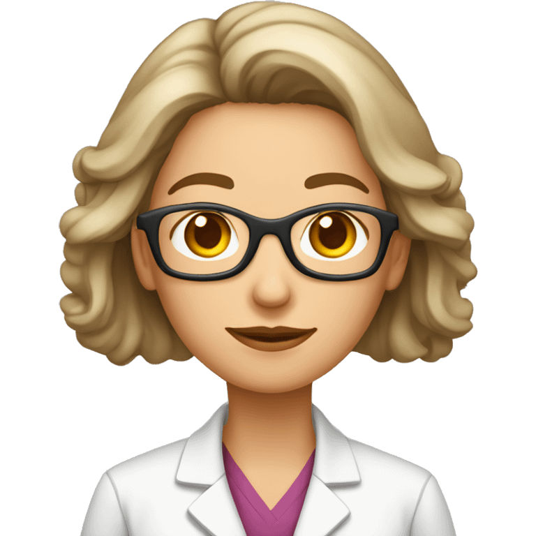 mujer química gafas en la frente edad adulta emoji