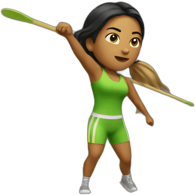 woman throwing javelin emoji