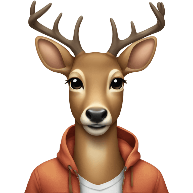 Deer wearing a t shirt  emoji