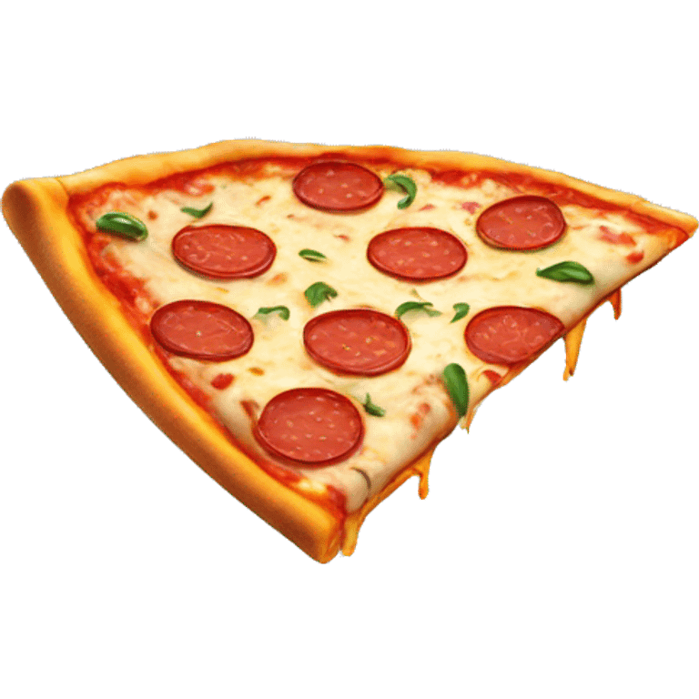 Pizza slice partying emoji