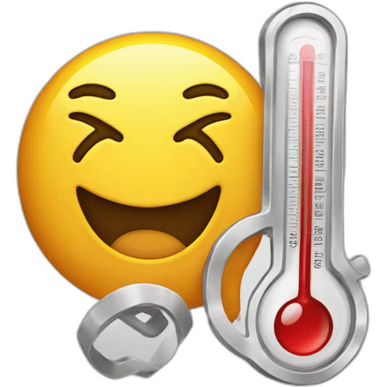 emoji with thermometer  emoji