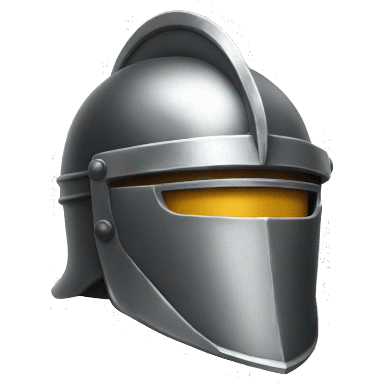 metal knight helmet with visor emoji