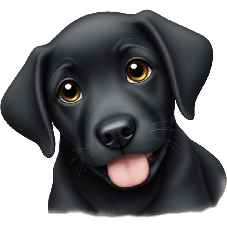 black lab puppy emoji