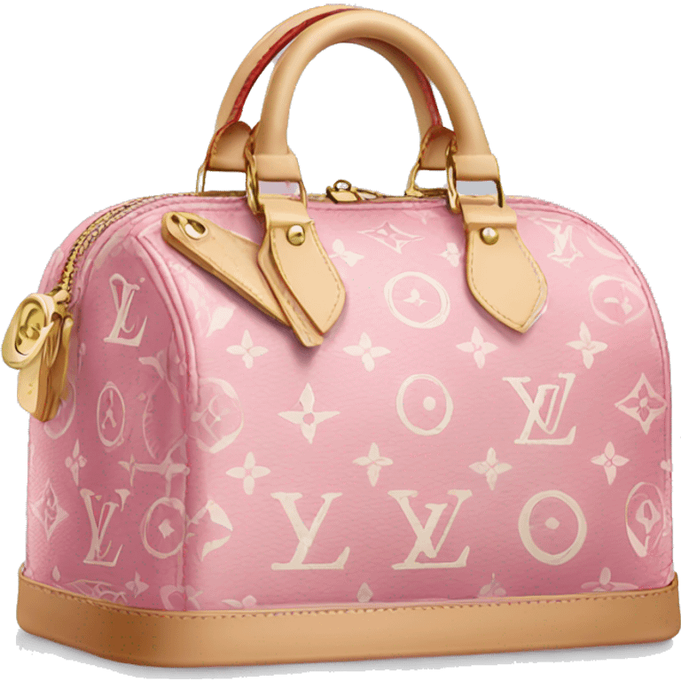 Pink Louis Vuitton Purse emoji