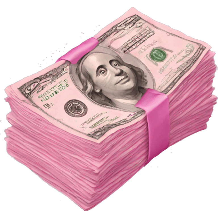 Pink money emoji