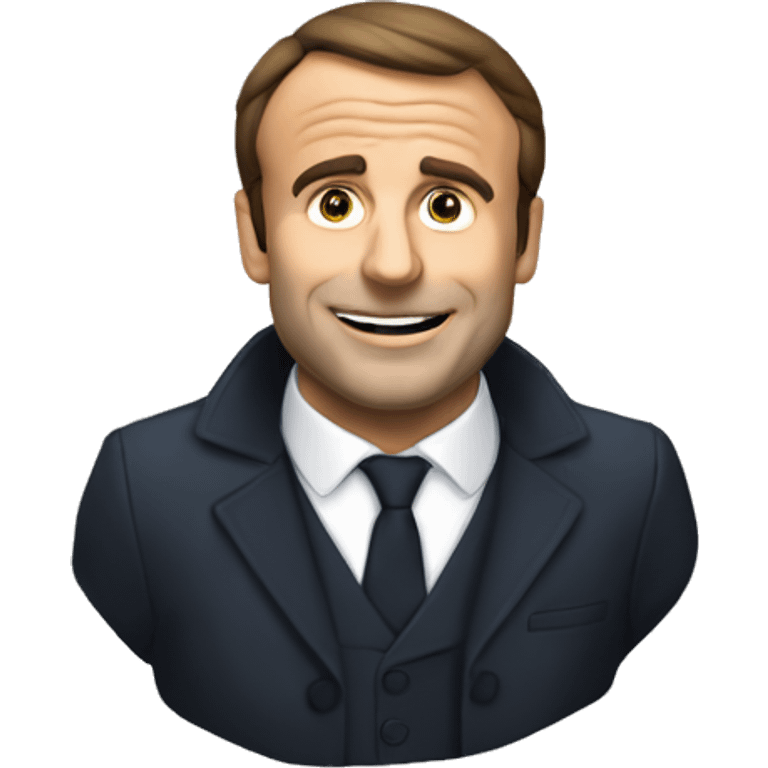 Macron qui boit du coca emoji