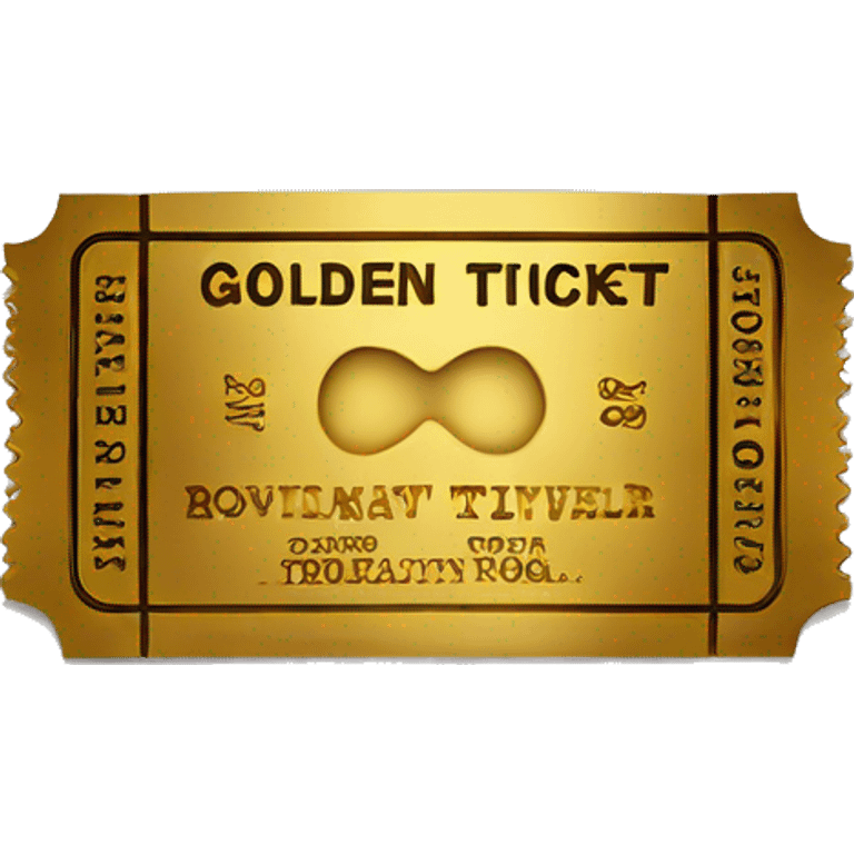 golden ticket emoji