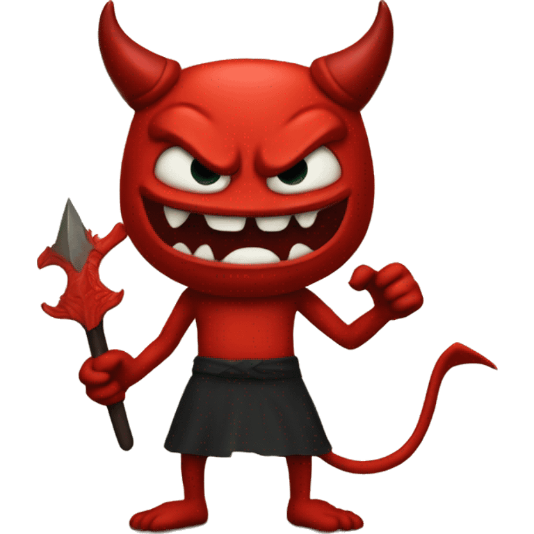 Red evil devil emoji