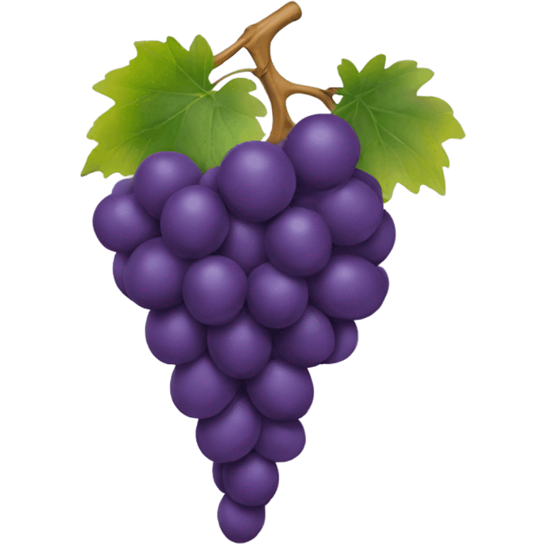 Grape with human nose emoji