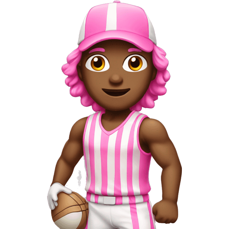 Pink sporting emoji