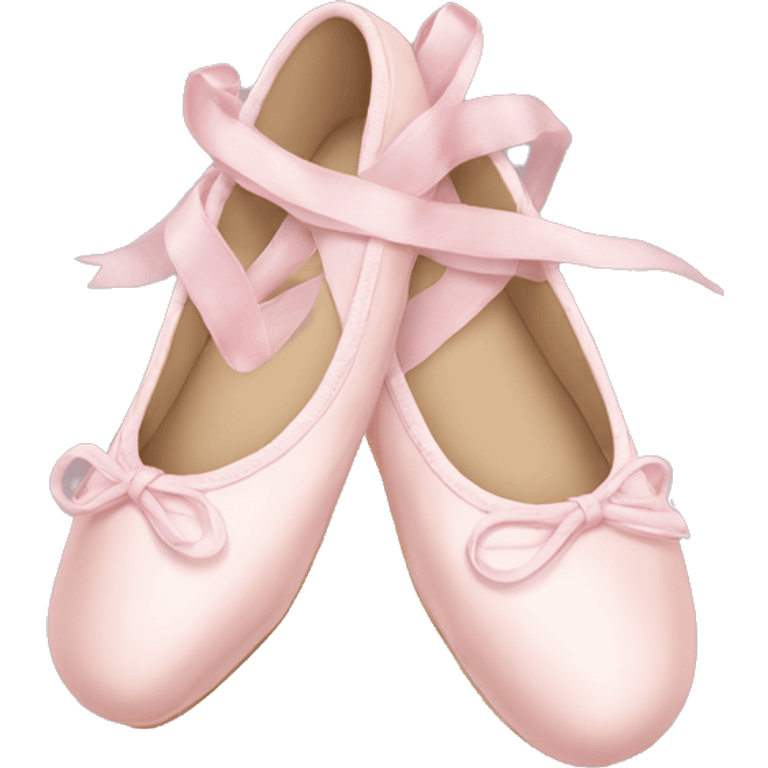 Pale pink ballet shoes emoji