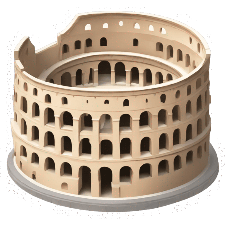 mini cartoon Colosseum emoji