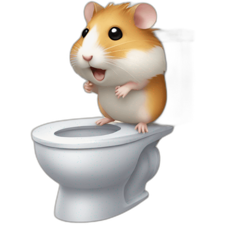 hamster on toilet emoji