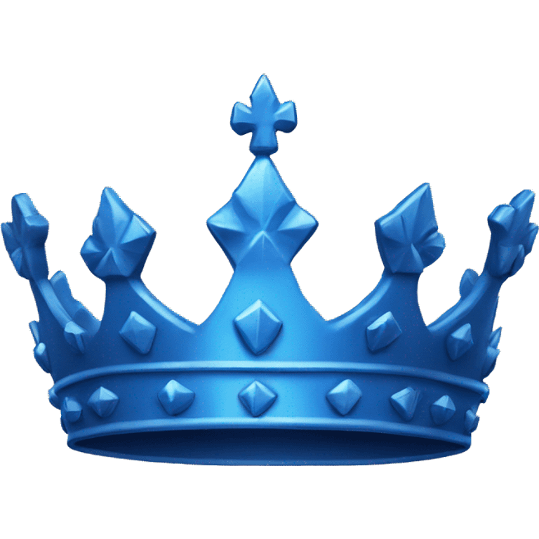 Blue crown emoji