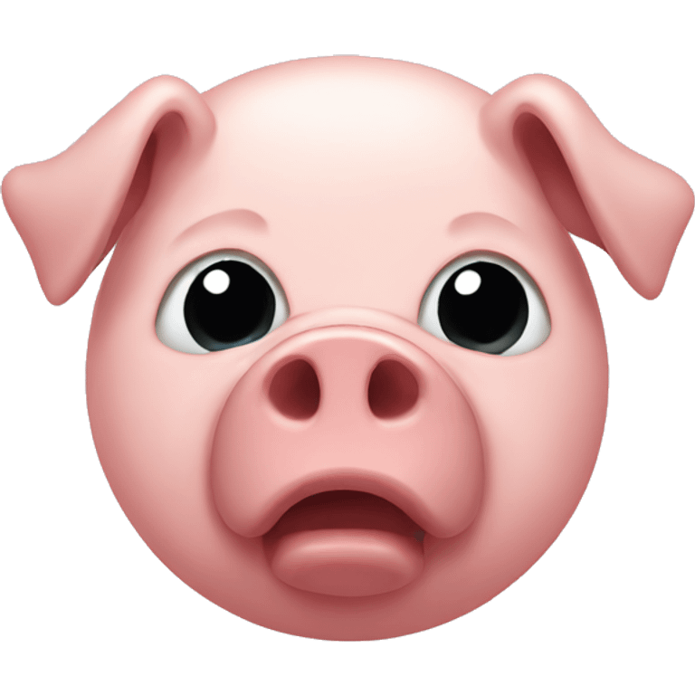 Sick pig emoji