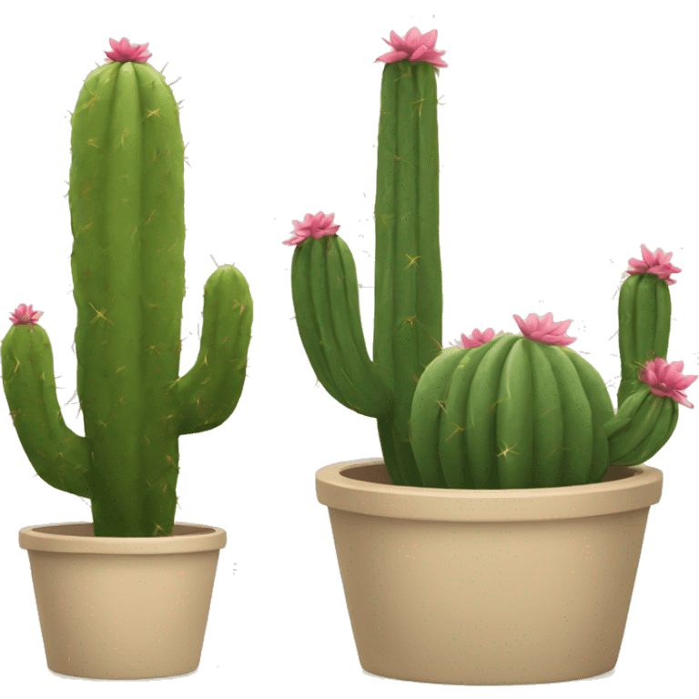 Cactus in a beige planter emoji