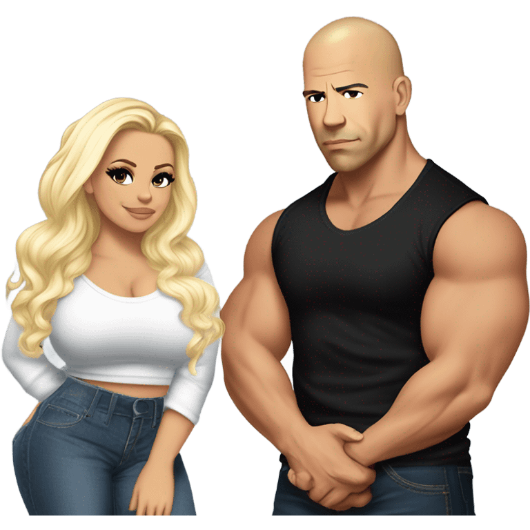 vin diesel and trisha paytas emoji