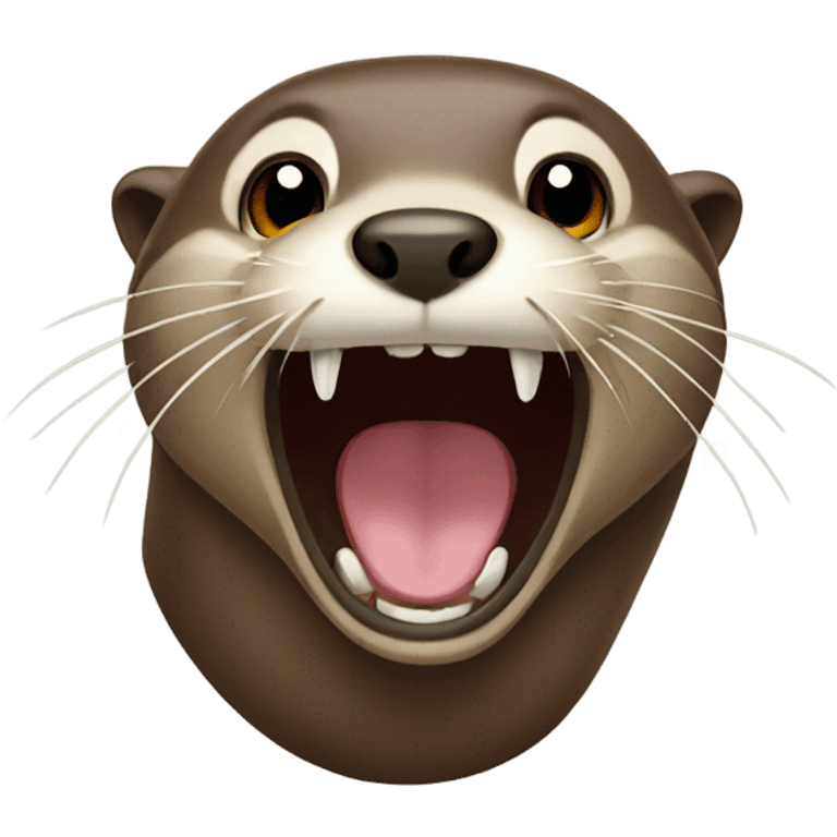 otter screaming emoji