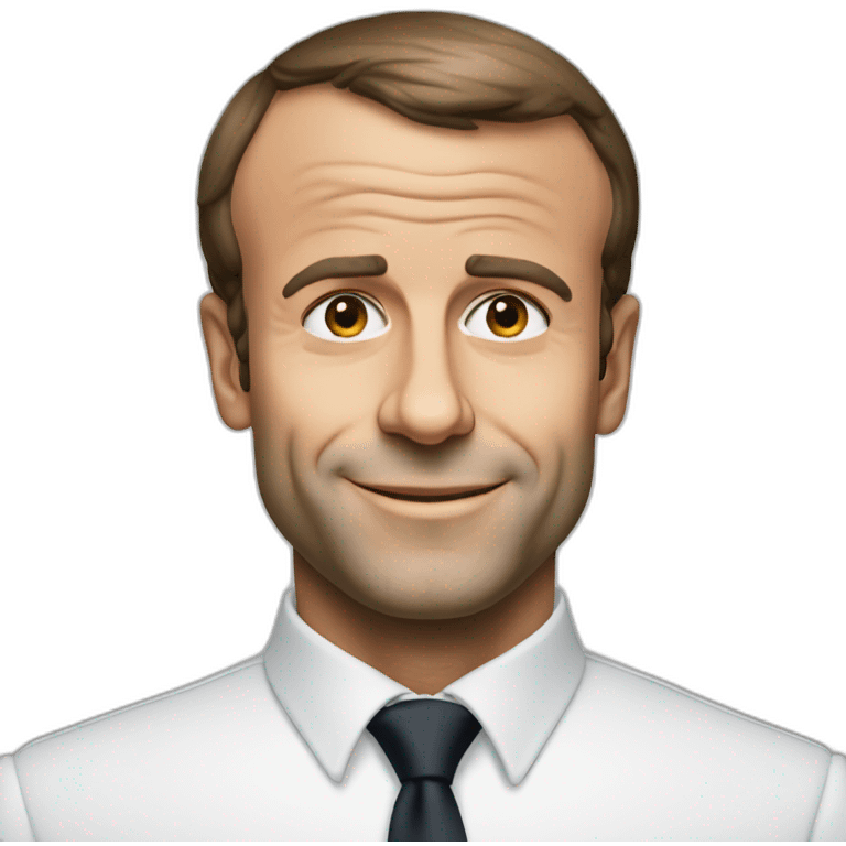 Emmanuel Macron black emoji