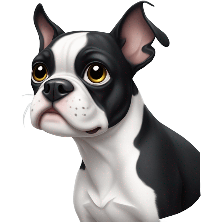 Boston terrier cute emoji