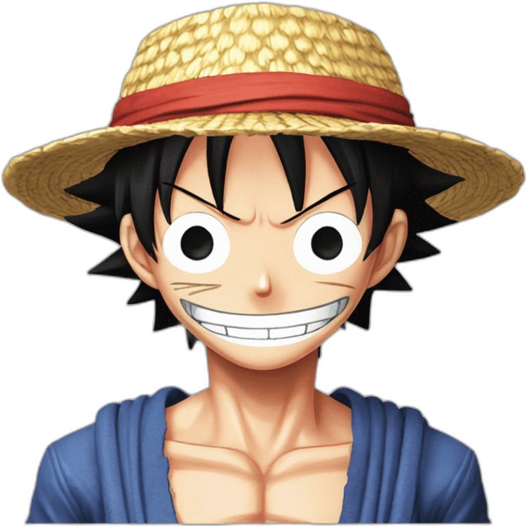 monkey D luffy from one piece in gear 5 emoji