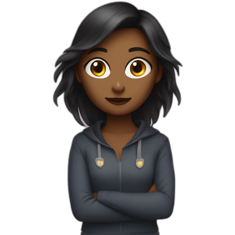 night owl girl emoji