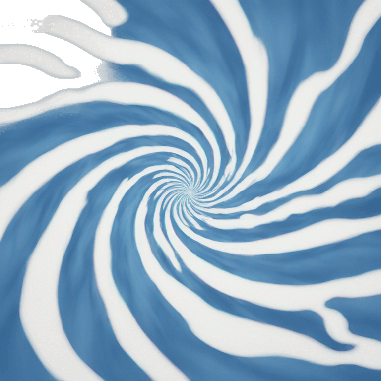 blue white soft spiral tornado emoji