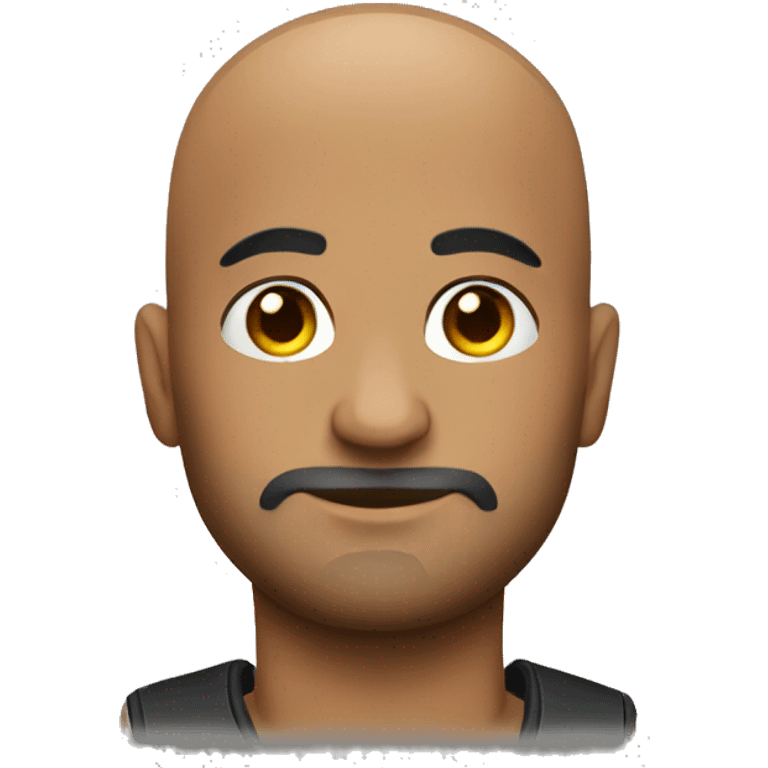 Security bald with tattoos emoji