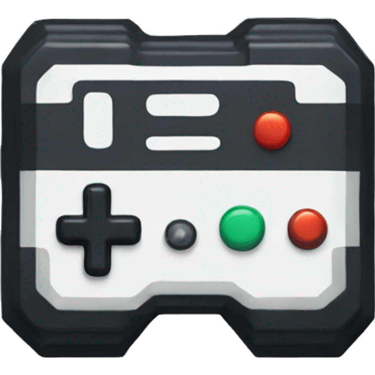 A small controller with pixel art details.
 emoji