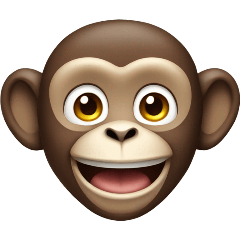 Smiling monkey  emoji