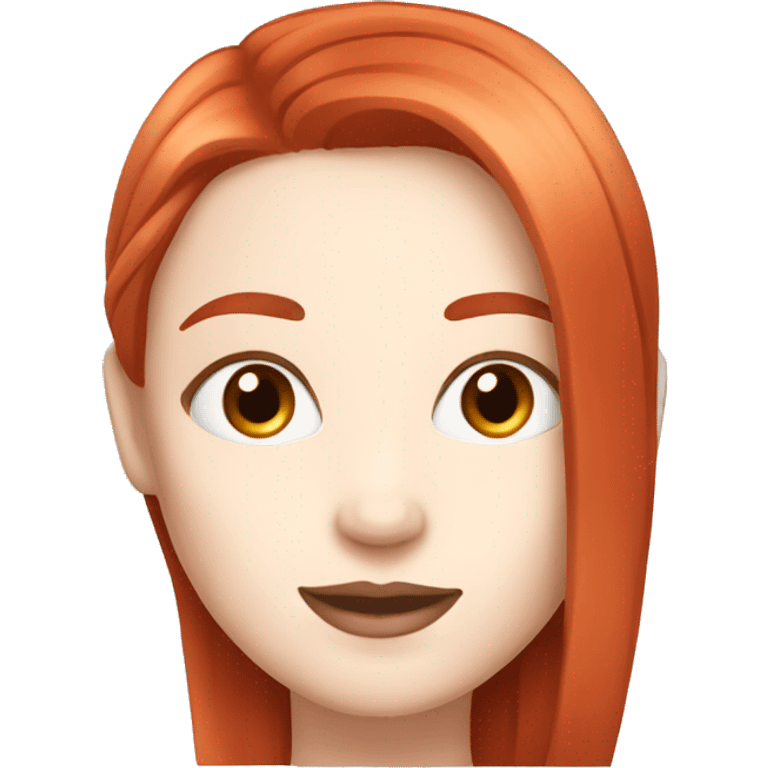 White skin,Women with long straight and piller box red hair and white skin emoji